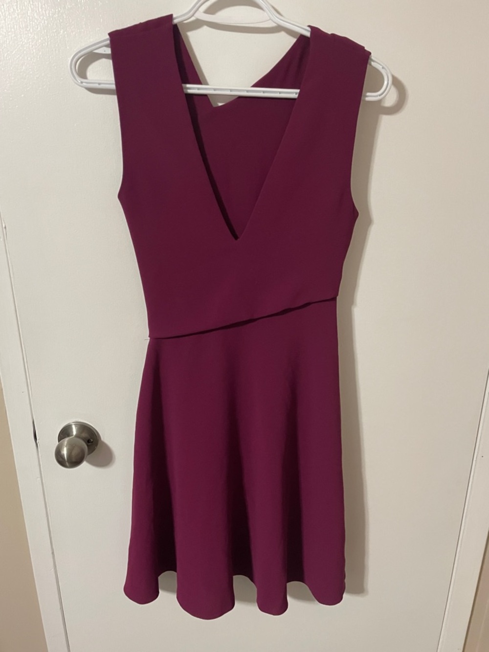 Reiss Marianne Wrap Front Dress in Berry Colour Size 0 - Picture 7 of 13